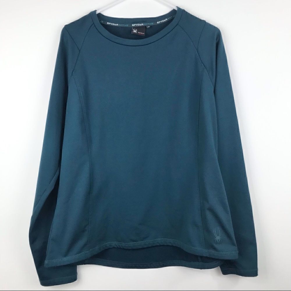 Spyder Active Dark Teal Thermal Long Sleeve Top